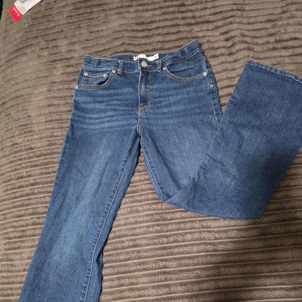 Levi Girls Blue and Navy Jeans